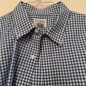 Wrinkle-Free Sport Shirt Long Sleeve Check Men's Tall